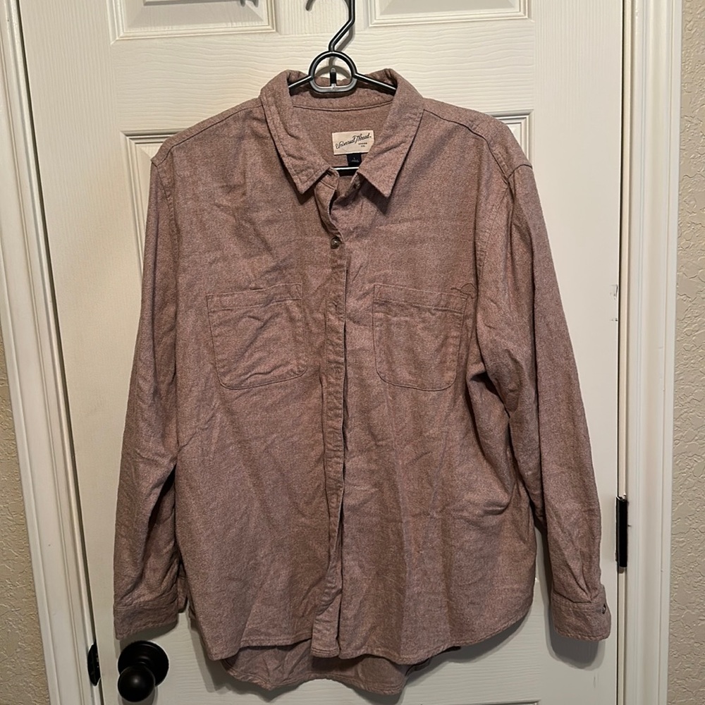 Women’s solid mauve flannel from Target!